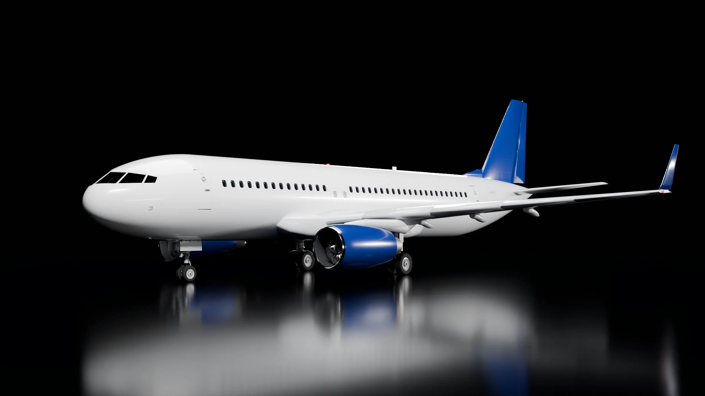 The airliner, built in our studio with Exaro Model.