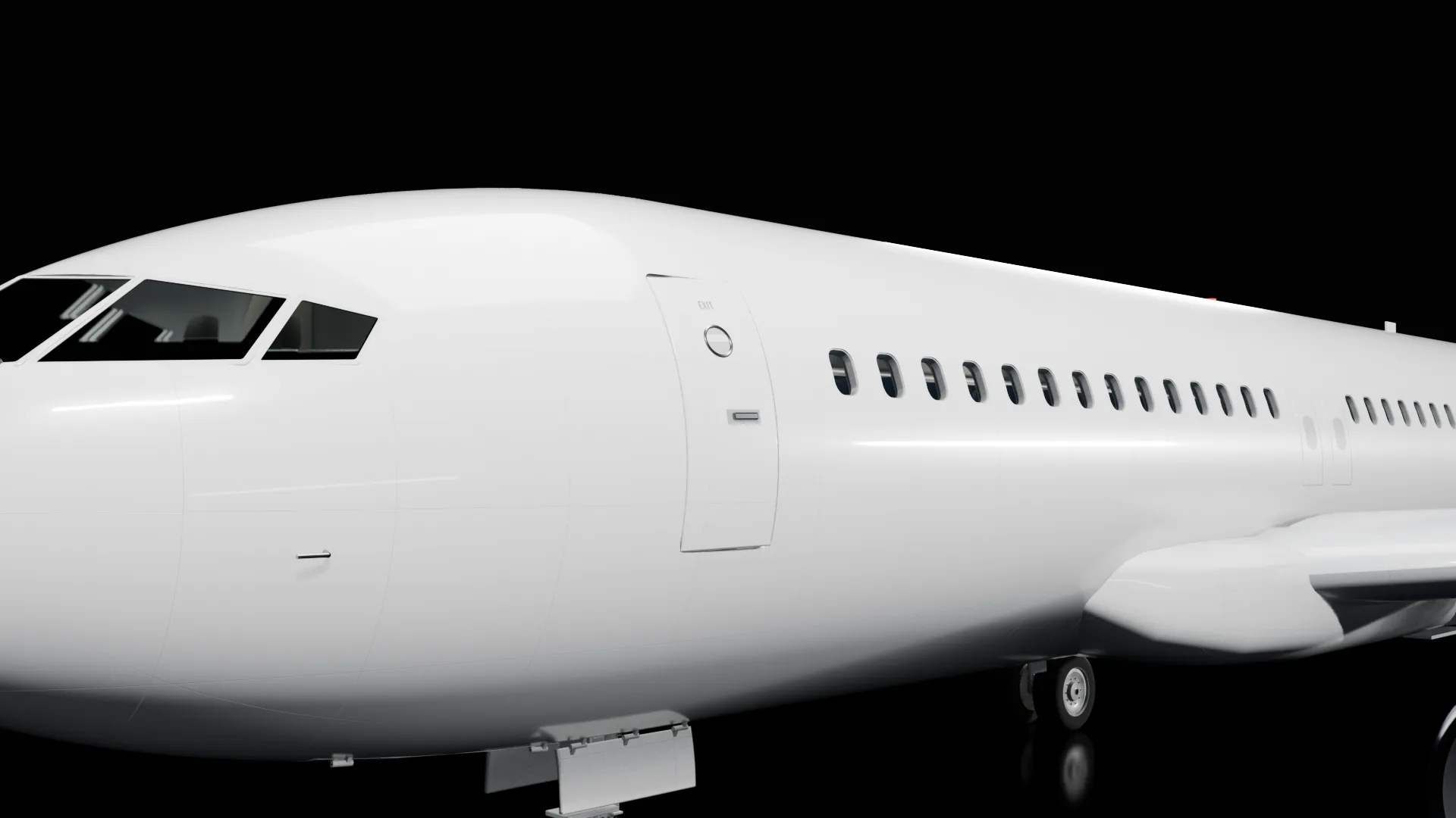 The airliner's working systems: door, flaps, spoilers, bins and gear